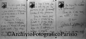Fondo Studio Troncone, Il ritratto di Francesco De Pinedo: la lettera di Gabriele D’Annunzio, 1928 Lastra al bromuro d’argento 6x13