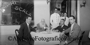 Fondo Studio Troncone, Il ritratto di Francesco De Pinedo: Vincenzo Gemito a Capri con Francesco De Pinedo, 1928 Lastra al bromuro d’argento 6x13