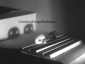 Maschere tragiche 1930 ca. - Lastra al bromuro d’argento 18x24