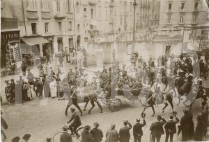 Re Vittorio Emanuele II a Napoli 1900 ca.